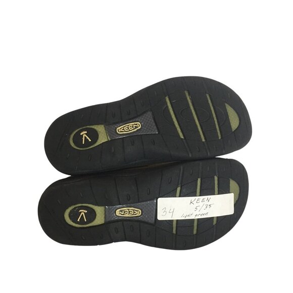 Keen Womens Green & Tan Suede Floral Low-Top Casual Shoes Size 5/35 - Picture 7 of 8